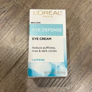 NEW Loreal Eye Defense eye cream with caffeine
